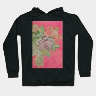 Succulent Flower Bouquet Hoodie